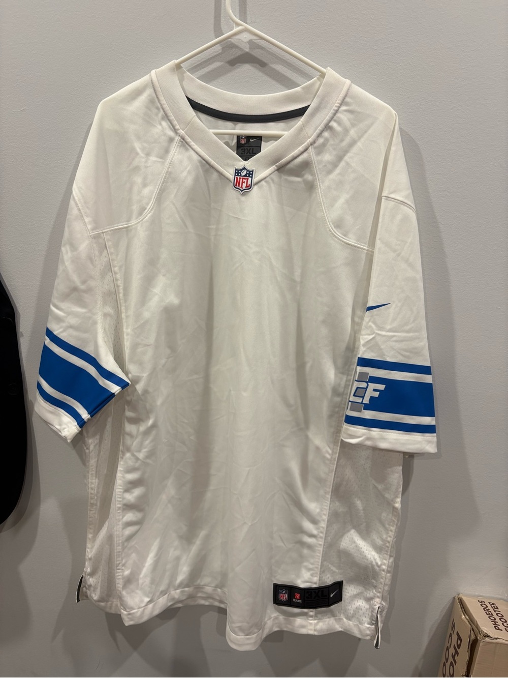 Nike NFL On Field Football Jersey White Blue Men’s 3XL NWOT